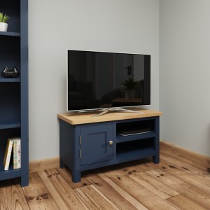 Wittenham Blue Painted Furniture Standard TV Unit