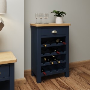 Wittenham Blue Painted Furniture Wine Cabinet Wittenham Blue Painted Furniture Wine Cabinet