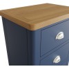 Wittenham Painted Furniture Blue Painted 5 Drawer Narrow Chest