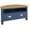 Wittenham Blue Painted Furniture Corner TV Unit
