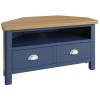 Wittenham Blue Painted Furniture Corner TV Unit