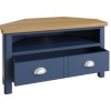 Wittenham Blue Painted Furniture Corner TV Unit