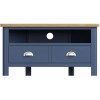 Wittenham Blue Painted Furniture Corner TV Unit