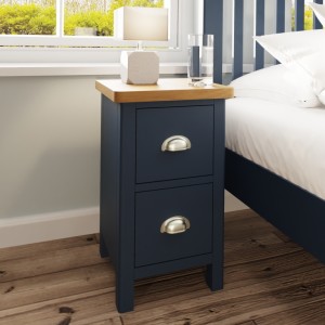 Wittenham Blue Painted Furniture Small Bedside Cabinet Wittenham Blue Painted Furniture Small Bedside Cabinet