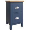 Wittenham Blue Painted Furniture Small Bedside Cabinet