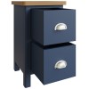 Wittenham Blue Painted Furniture Small Bedside Cabinet