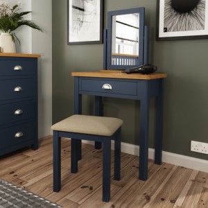 Wittenham Blue Painted Furniture Trinket Mirror Wittenham Blue Painted Furniture Trinket Mirror