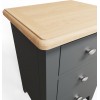 Galaxy Grey Painted Furniture 3 Drawer Bedside Cabinet GP-LBSC-G