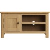 Buxton Rustic Oak Furniture Small TV Unit