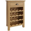 Buxton Rustic Oak Furniture Wine Cabinet