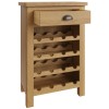 Buxton Rustic Oak Furniture Wine Cabinet