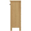 Buxton Rustic Oak Furniture Wine Cabinet