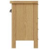 Buxton Rustic Oak Furniture 1 Drawer 1 Basket Cabinet