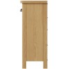 Buxton Rustic Oak Furniture 2 Drawer 4 Basket Cabinet