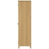 Buxton Rustic Oak Furniture 2 Door Full Hanging Wardrobe