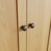 Buxton Rustic Oak Furniture 2 Door Full Hanging Wardrobe