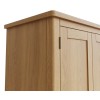 Buxton Rustic Oak Furniture 2 Door Full Hanging Wardrobe