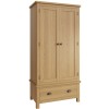 Buxton Rustic Oak Furniture Gents Wardrobe