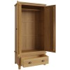 Buxton Rustic Oak Furniture Gents Wardrobe