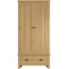 Buxton Rustic Oak Furniture Gents Wardrobe