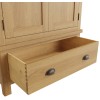 Buxton Rustic Oak Furniture Gents Wardrobe