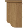 Buxton Rustic Oak Furniture Hall Bench Top
