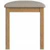 Buxton Rustic Oak Furniture Dressing Table Stool