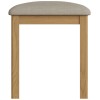 Buxton Rustic Oak Furniture Dressing Table Stool