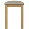 Buxton Rustic Oak Furniture Dressing Table Stool