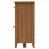 Exeter Light Oak Furniture 3 Door Sideboard