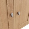 Exeter Light Oak Furniture 3 Door Sideboard