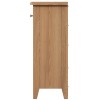 Exeter Light Oak Furniture 1 Drawer 2 Basket Cabinet