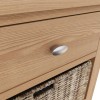 Exeter Light Oak Furniture 1 Drawer 3 Basket Cabinet