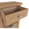 Exeter Light Oak Furniture 1 Drawer 3 Basket Cabinet