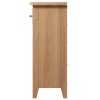 Exeter Light Oak Furniture 2 Drawer 4 Basket Cabinet