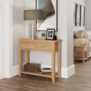 Exeter Light Oak Furniture Console Table Exeter Light Oak Furniture Console Table