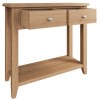 Exeter Light Oak Furniture Console Table