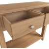 Exeter Light Oak Furniture Console Table