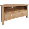 Exeter Light Oak Furniture Corner TV Unit