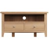 Exeter Light Oak Furniture Corner TV Unit