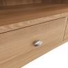 Exeter Light Oak Furniture Corner TV Unit