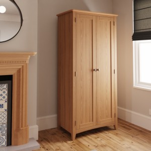 Exeter Light Oak Furniture 2 Door Full Hanging Wardrobe Exeter Light Oak Furniture 2 Door Full Hanging Wardrobe