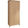 Exeter Light Oak Furniture 2 Door Full Hanging Wardrobe