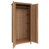 Exeter Light Oak Furniture 2 Door Full Hanging Wardrobe