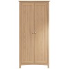 Exeter Light Oak Furniture 2 Door Full Hanging Wardrobe