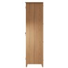 Exeter Light Oak Furniture 2 Door Full Hanging Wardrobe