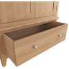 Exeter Light Oak Furniture Gents' Double Wardrobe