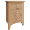 Exeter Light Oak Furniture Large Bedside Cabinet