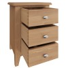 Exeter Light Oak Furniture Large Bedside Cabinet