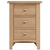 Exeter Light Oak Furniture Large Bedside Cabinet